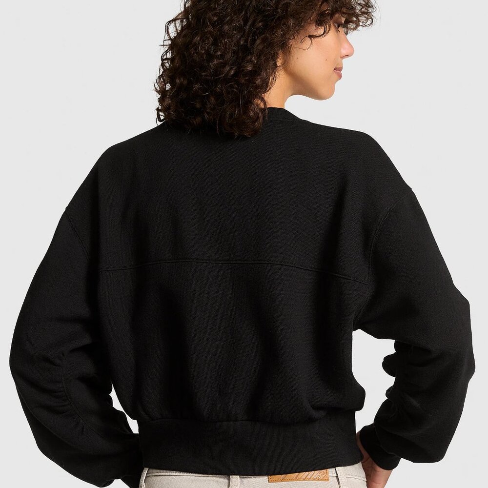 PINK Victoria's Secret Black Cropped V‑Neck Cardigan - Picture 4 of 4